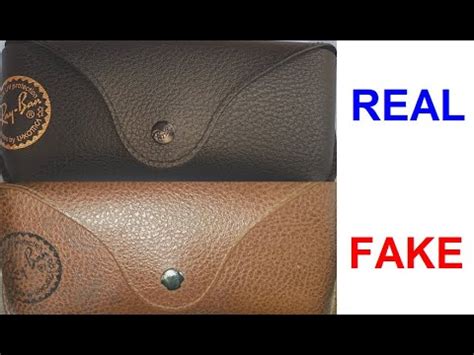ray ban brown case fake